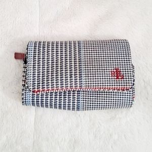 Ralph Lauren houndstooth makeup bag